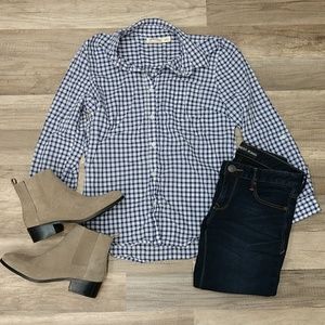 Women's Plaid Button Down Shirt